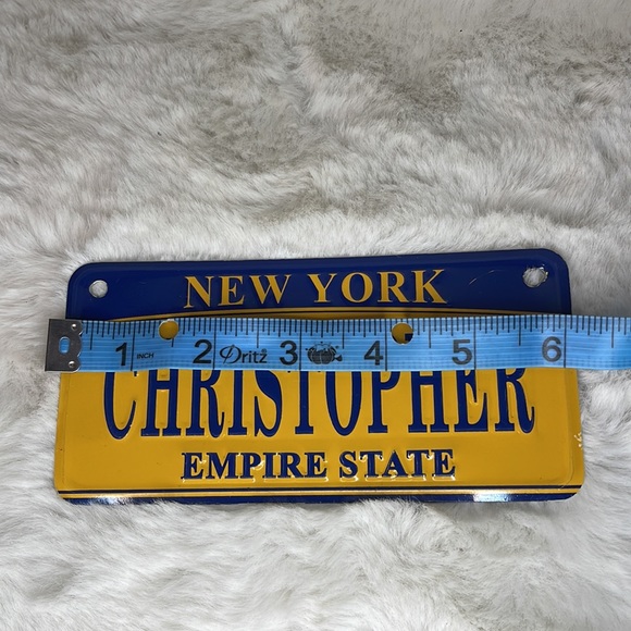CHRISTOPHER New York City Personalized mini License Plate - Picture 3 of 4